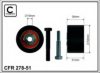 CAFFARO 278-51 Deflection/Guide Pulley, timing belt